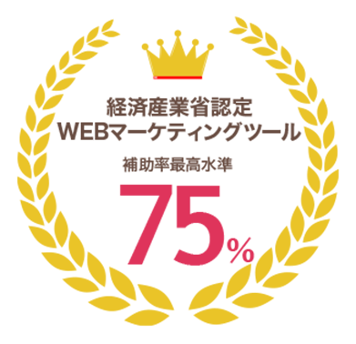 経済産業省認定 WEBマーケティングtool　補助率最高水準75%